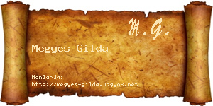 Megyes Gilda névjegykártya